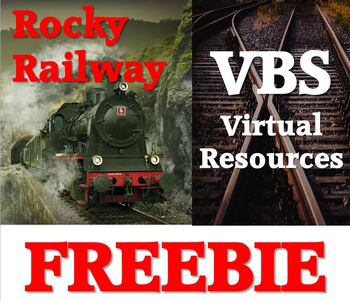 Preview of Rocky Railway VBS virtual resources freebie