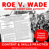 Roe v Wade Supreme Court Case Document Analysis Activity A