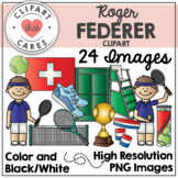 Roger Federer Tennis Clipart by Clipart That Cares