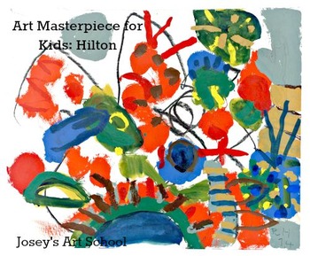 Preview of Roger Hilton Art Lesson Orange Caterpillar PreK K-3rd Grade Art History