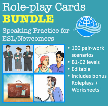 Preview of Role-Play Cards Speaking BUNDLE (ESL/Newcomers)