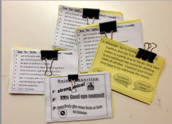 task role cards play peer lesson pressure activity health preview