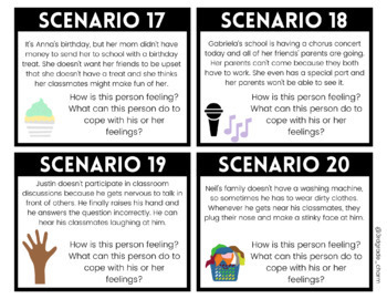 Role-Playing Scenarios and Coping Strategy Cards ⭐️ SEL by 3rd Grade Charm