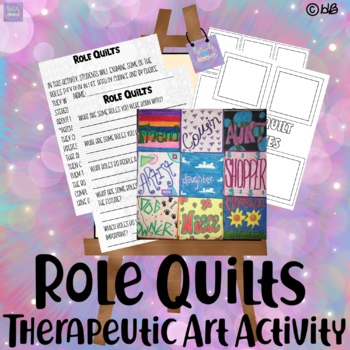 Preview of Role Quilts - Therapeutic Art Activity