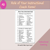 Role of Instructional Coaches Form - DIGITAL