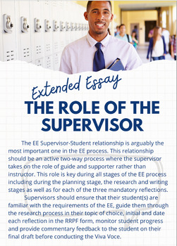 ib extended essay supervisor role