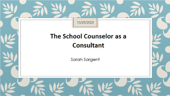 Role of the School Counselor by Sarah Sargent | TPT