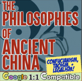 Ancient China Philosophies Activity | Confucianism Daoism Legalism Activity