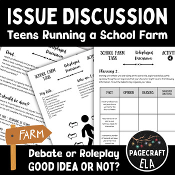 Preview of Roleplay & Discussion Activity | Should Schools Have a Working Farm?