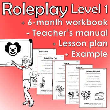 Preview of Roleplay Theme Workbook Level 1