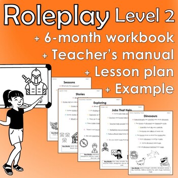 Preview of Roleplay Theme Workbook Level 2