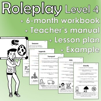 Preview of Roleplay Theme Workbook Level 4