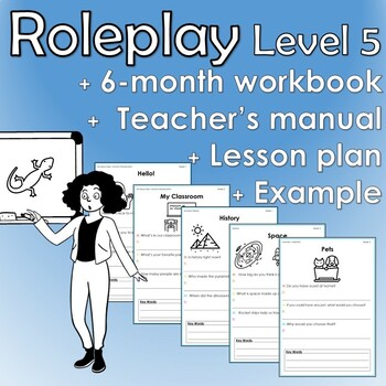 Preview of Roleplay Theme Workbook Level 5
