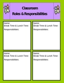 Roles and Responsibilities Chart (Autism and Special Education)
