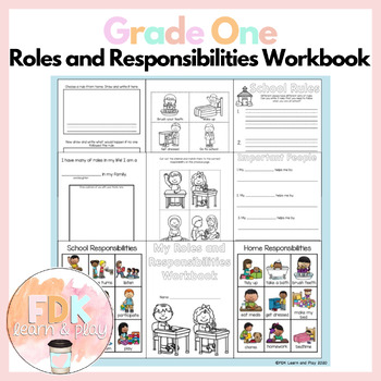 Preview of Roles and Responsibilities Grade One Workbook