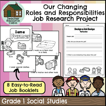 Preview of Job Research Project - Roles and Responsibilities (Grade 1 Social Studies)
