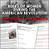 Roles of Women During the American Revolution Reading Work