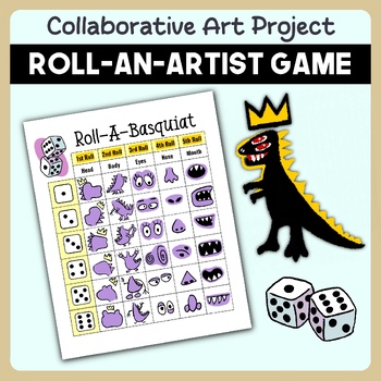 Preview of Roll-A-Basquiat: Unleash Creativity with Dice and Dinos!