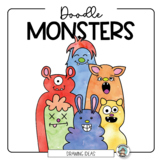 Roll A Doodle Monster • No Prep Art Activity • Fun Art Sub