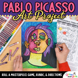Art Project: Pablo Picasso Portrait Lesson, Art Sub Plans,