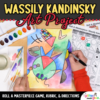 Preview of Wassily Kandinsky Art Lesson: Roll A Dice Game, Artist Biography, & Exit Tickets
