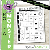Roll A Monster Game - Fine Motor Activity, Halloween Party