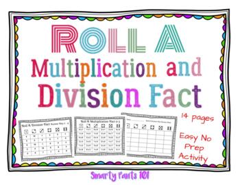 Preview of Roll A Multiplication and Division Facts 