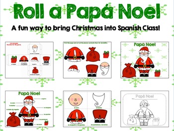 Preview of Roll A Santa Claus {Spanish}