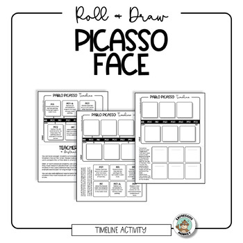 Picasso Face Roll & Draw Art Lesson