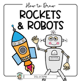 Roll A Rocket • Roll A Robot • How to Draw Rockets & Robot