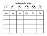 Roll A Sight Word Packet
