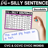 Decodable Sentences with CVC CVCC CCVC Words - Roll a Sill