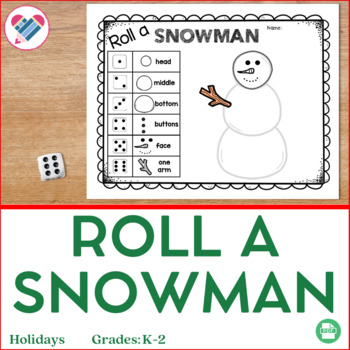 Preview of Roll A Snowman Dice Game