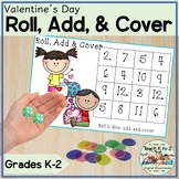 Roll and Cover Valentine's Day Math Fluency Dice Game Kind