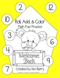 Roll, Add, and Color -Back to School Edition