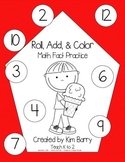Roll, Add, and Color - Ice Cream  Kids Edition