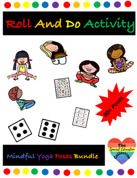 Preview of Roll And Do Activity Mindful Yoga Poses Bundle