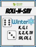 Roll And Say-Winter Speech Activities- K,G, L, S,Z, R, TH,