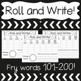 Roll And Write - High Frequency Words - Fry 101-200