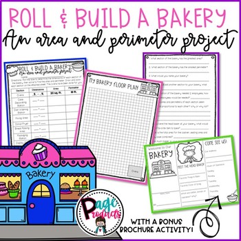 Preview of Roll & Build a Bakery: An Area & Perimeter Project