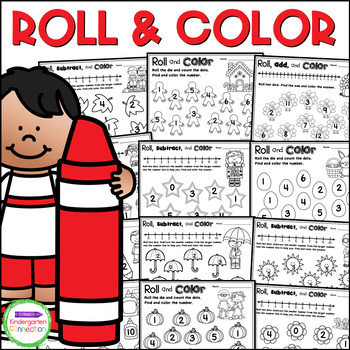 Preview of Roll & Color/Roll & Trace- Dice Math Games