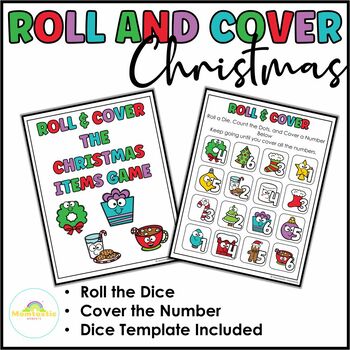 Christmas Two Dice Roll and Cover Game - Craftulate