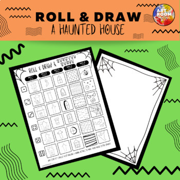 Preview of Roll & Draw a Haunted House!