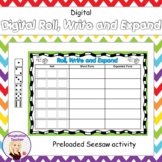 Digital Roll 'Em - Roll, Write and Expand (SEESAW PRELOADED TASK)