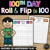 100th Day of School Game | Roll and Flip to 100 | Coins and Dice
