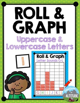 Preview of Roll & Graph - Uppercase and Lowercase Letters