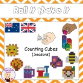 Roll It Make it STEM - Counting Cubes (Seasons) AU UK version