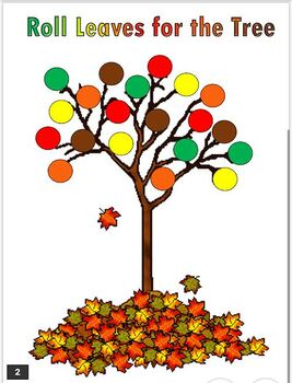 Roll Leaves for the Tree (Colors) by Lisa Robertson | TPT