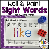 Roll & Paint Sight Words Worksheets 