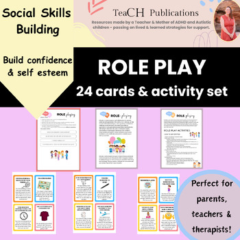 Preview of Speech Therapy Tools - Role Play Cards Social Scenarios